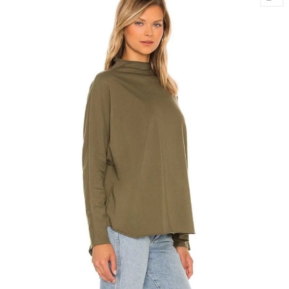 Frank & Eileen Olive Long Sleeve Top - Picture 2 of 16